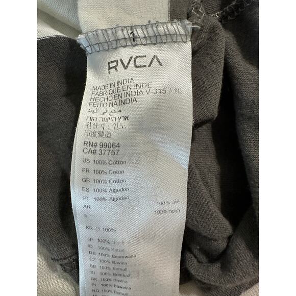 RVCA Mens Stripped Long Sleeve Shirt size Medium - Picture 3 of 4